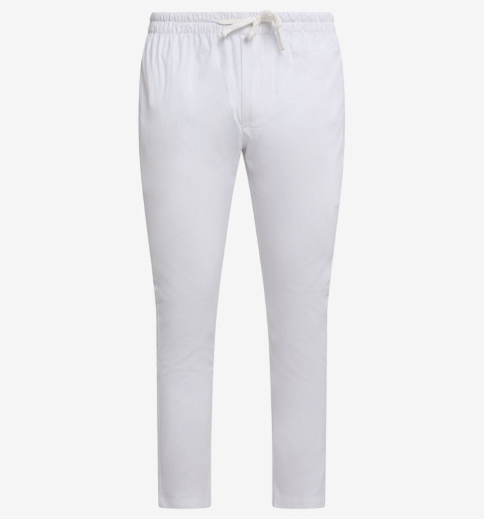 MAHAL Premium White Pajama Pant w/ Zip Pockets
