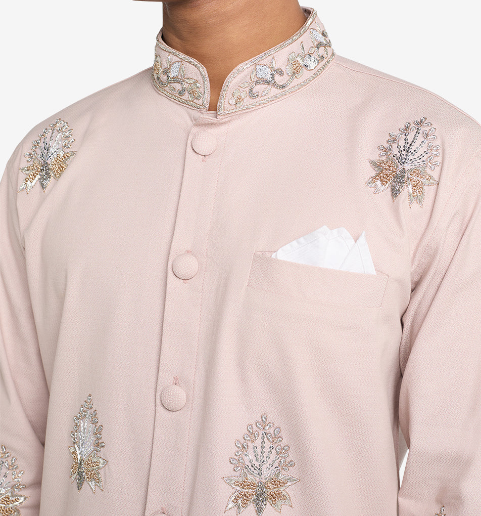 MAHAL Zamindar Blush Zardozi Sherwani Panjabi
