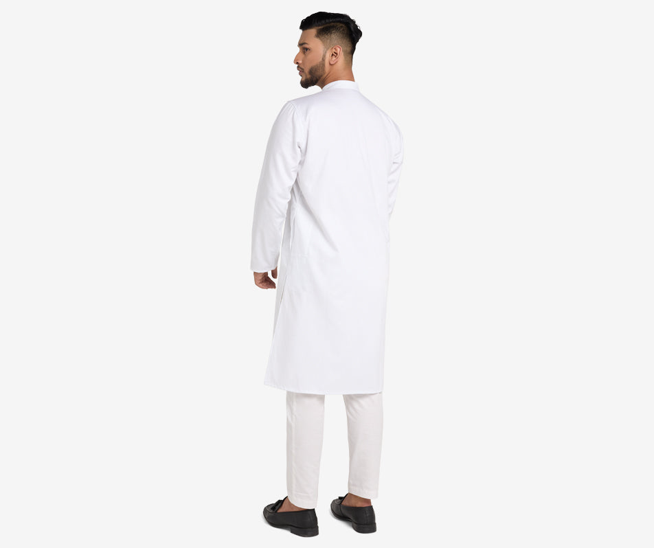 MAHAL Classic White Mandarin Panjabi