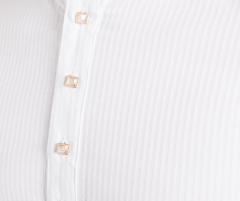 MAHAL Classic White Mandarin Panjabi
