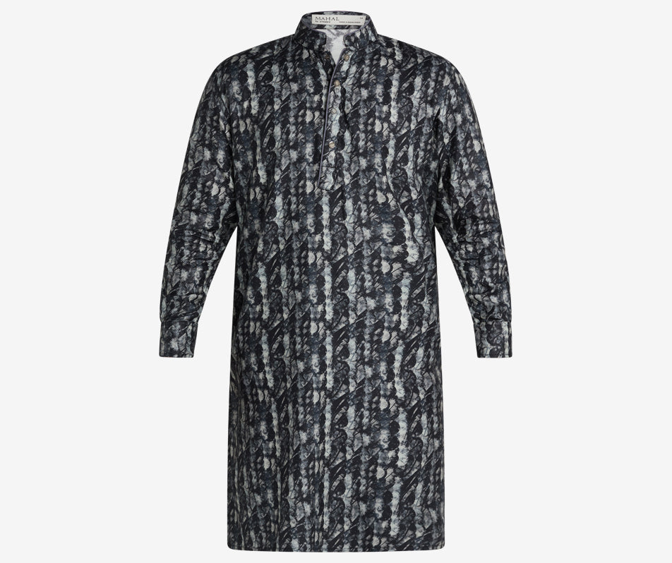 MAHAL Stormy Seas Printed Panjabi