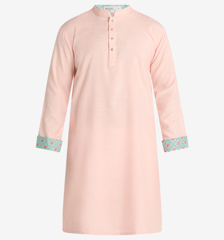 MAHAL Flamingo Pink Lotus Panjabi