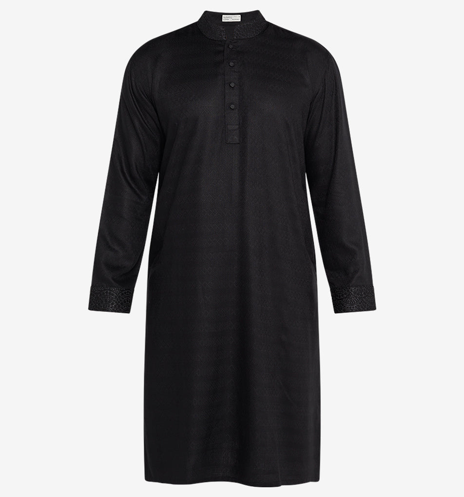 MAHAL Dentelle Noir Panjabi