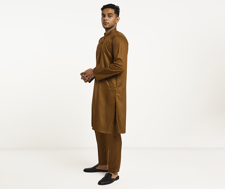 MAHAL Copper Co-ord Panjabi Set
